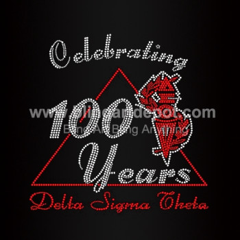 Celebrating 100 Years Delta Sigma Theta Rhinestone Transfers Celebrating 100 Years Delta Sigma Theta Rhinestone Transfers